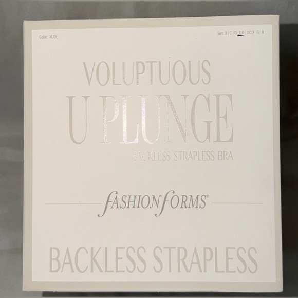 Nude Plunge Backless Strapless Bra - Picture 2 of 5